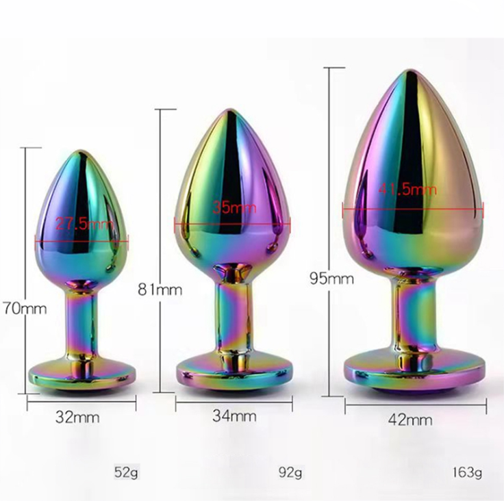 Buttplug en Aluminium - Lot de 3 Tailles