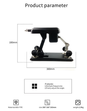 Machine de sexe compacte et puissante avec un angle réglable
