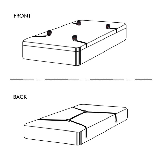 BDSM Kit - Menottes, tenue en dentelle et masque pour les yeux (ensemble de 7 pièces)