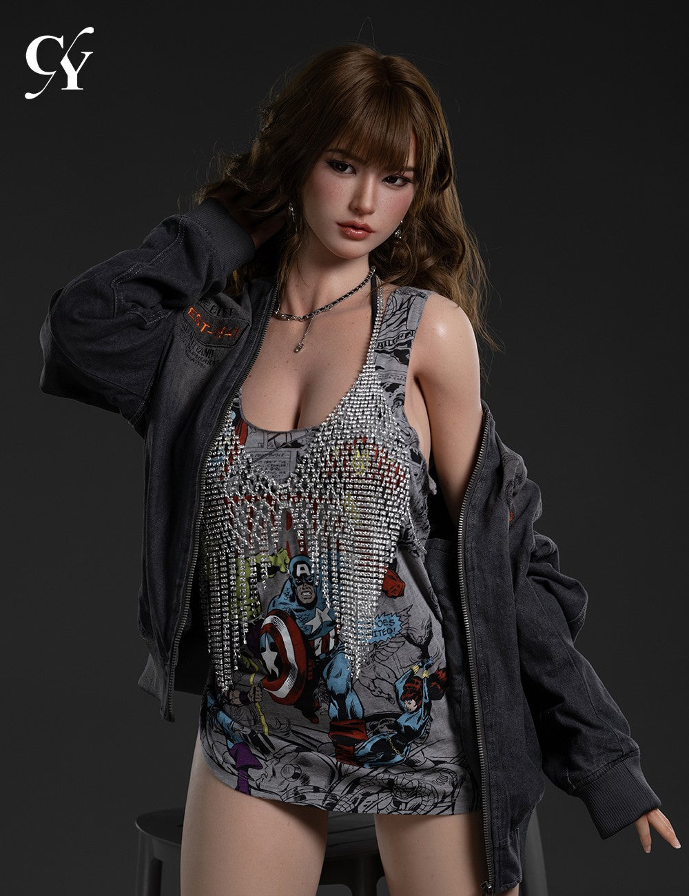 Yuki poupée sexuelle (TOP CYDOLL 168 cm bonnet F TPE+Silicone)