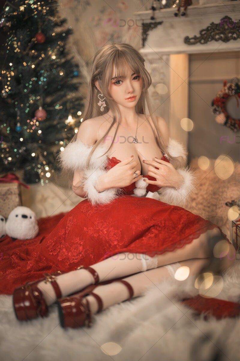Mademoiselle Père Noël poupée sexuelle (FUDoll 165 cm Bonnet F #J032-1 Silicone)