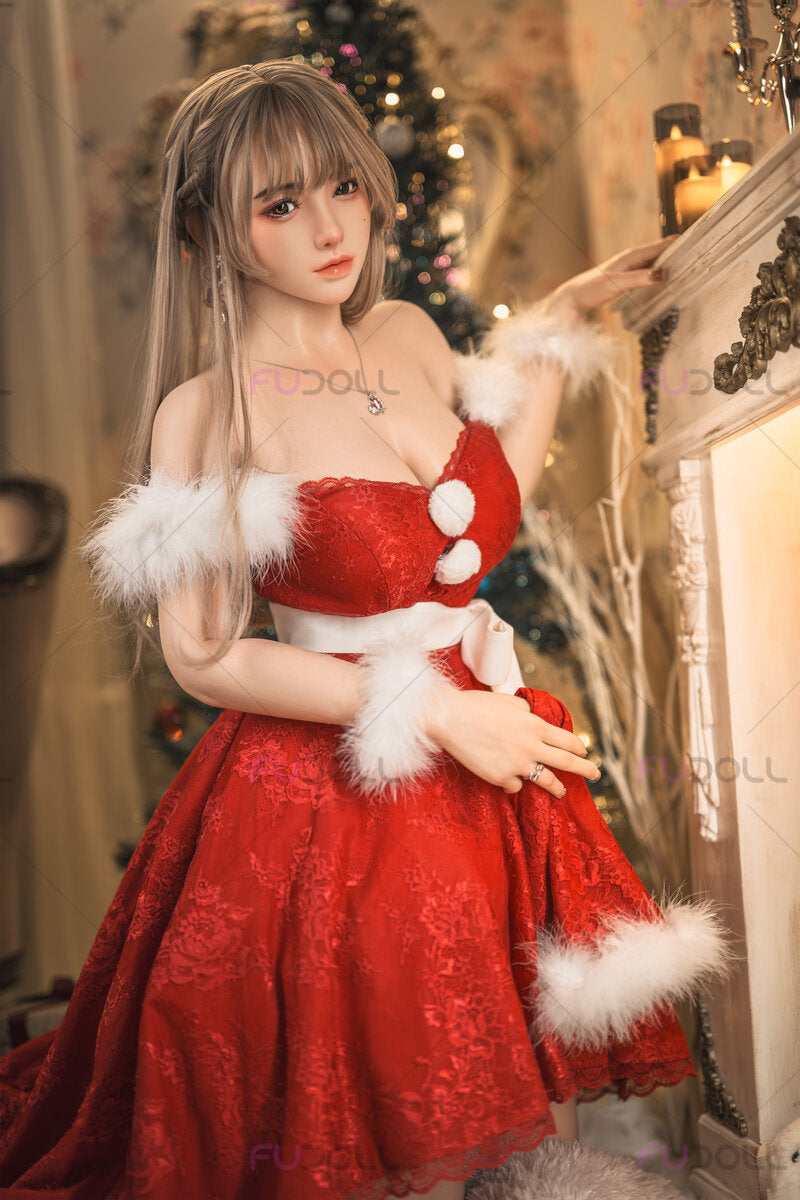 Mademoiselle Père Noël poupée sexuelle (FUDoll 165 cm Bonnet F #J032-1 Silicone)