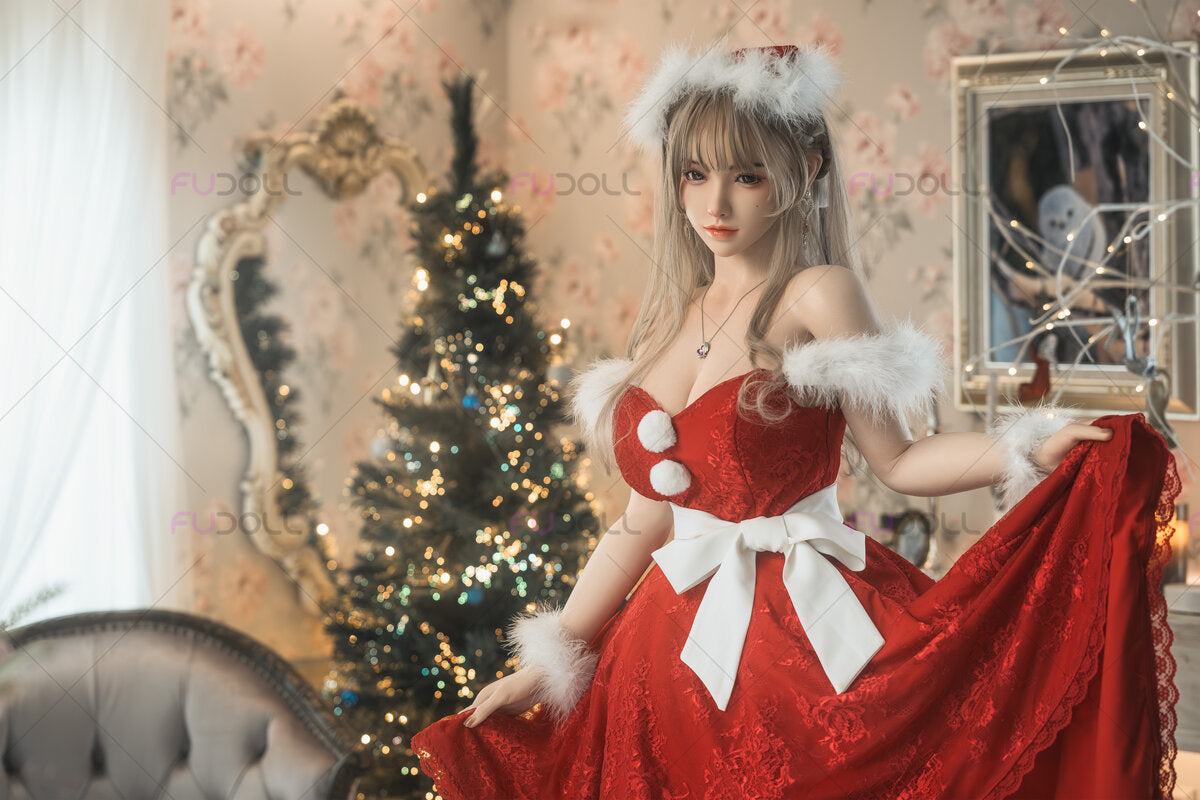 Mademoiselle Père Noël poupée sexuelle (FUDoll 165 cm Bonnet F #J032-1 Silicone)