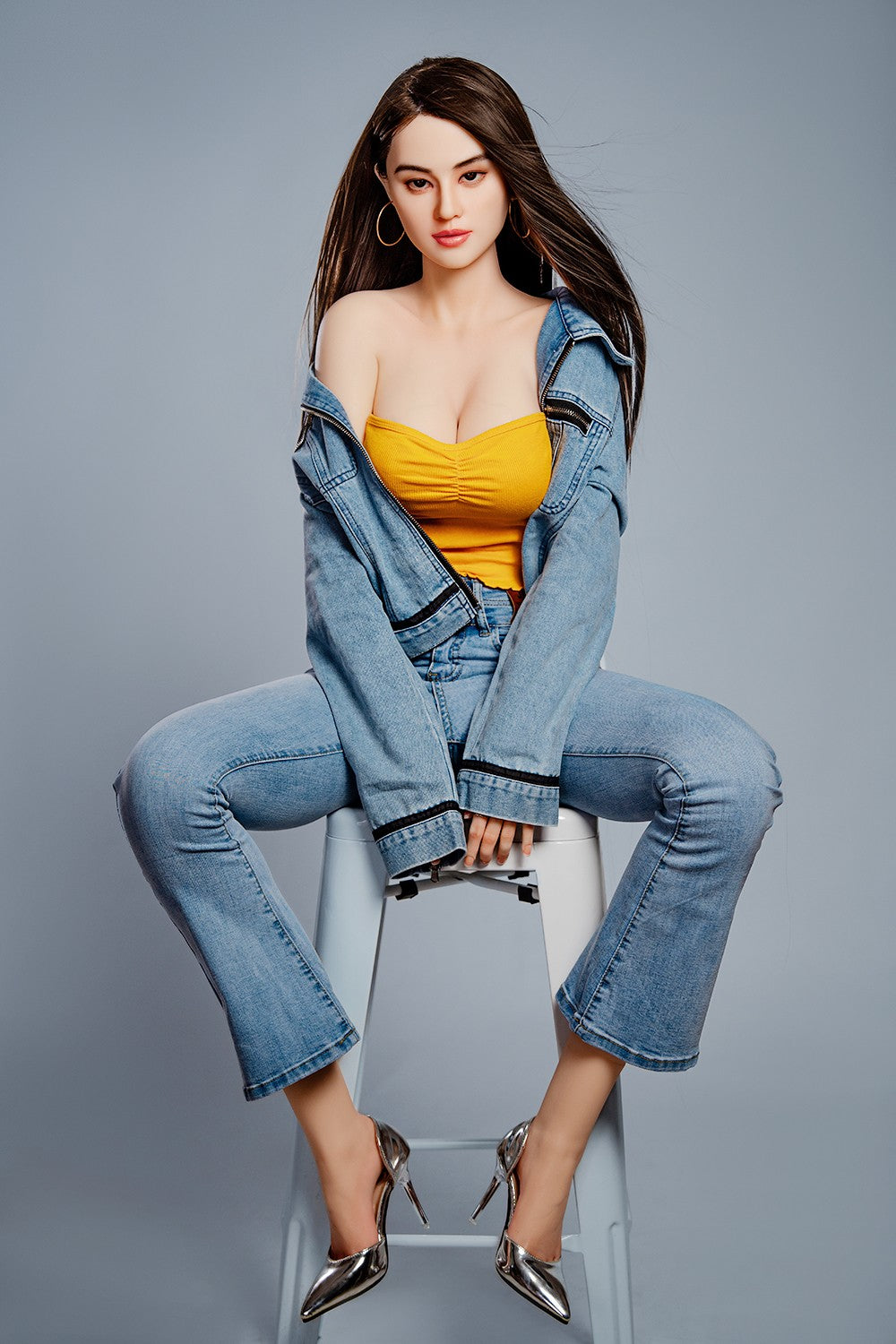 Cristal poupée sexuelle (HRDoll 165 cm (Coupe C #R13 Silicone)