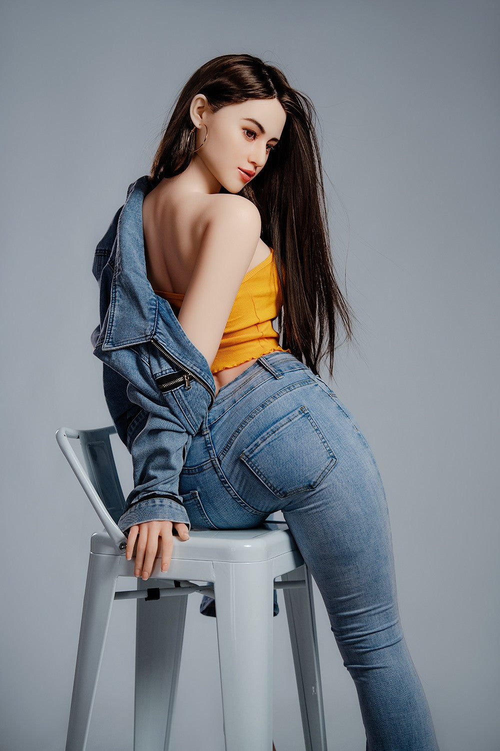 Cristal poupée sexuelle (HRDoll 165 cm (Coupe C #R13 Silicone)