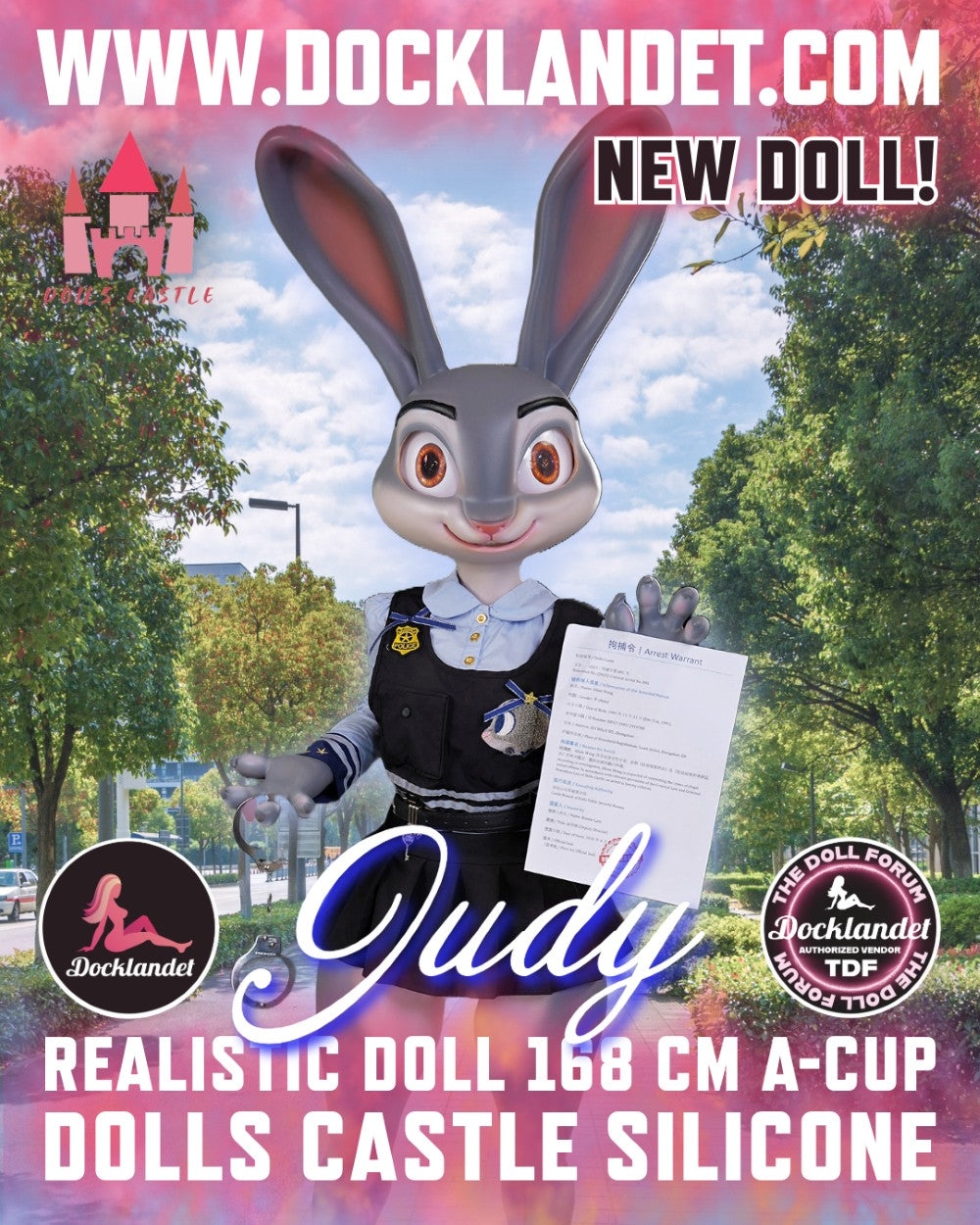 Judy le lapin poupée sexuelle (Dolls Castle 168 cm (coupe A en silicone)