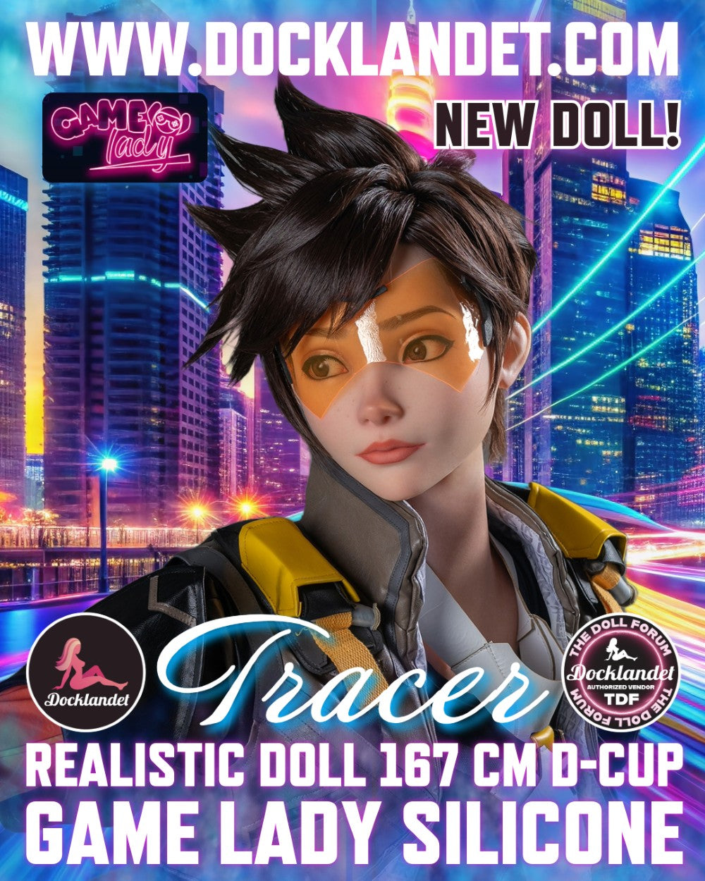 Traceur poupée sexuelle (Game Lady 167cm D-Kupa No.29-1 Silicone)