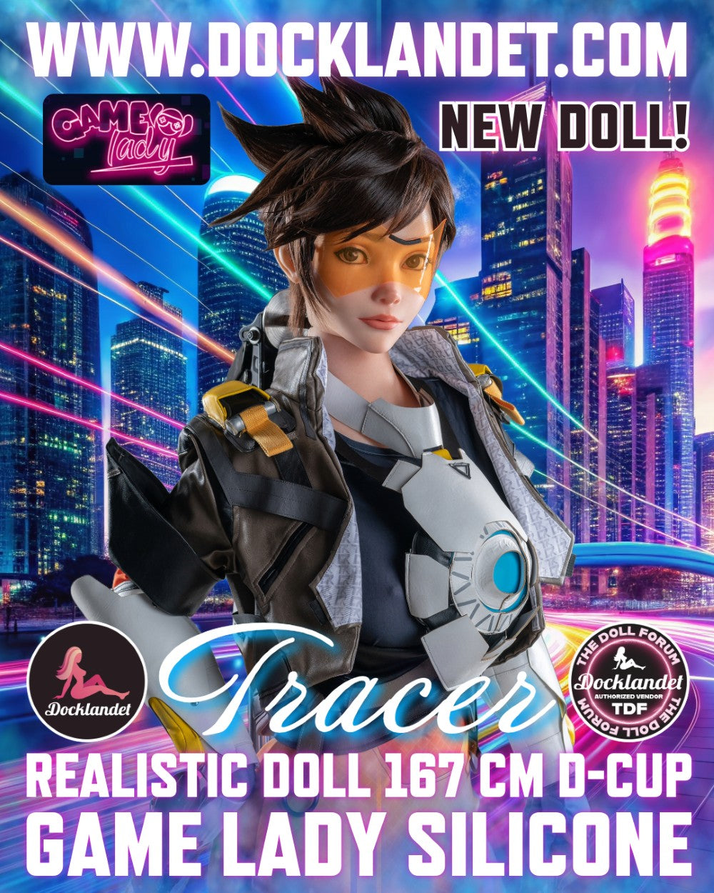 Traceur poupée sexuelle (Game Lady 167cm D-Kupa No.29-1 Silicone)