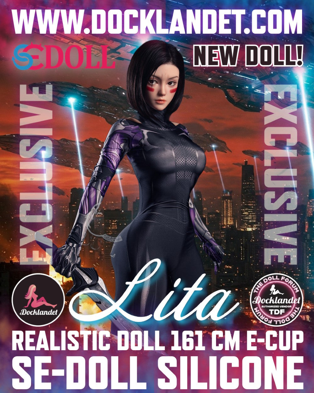 Lita.Une "Alita" poupée sexuelle (SEDoll 161 cm E-Cup #149SC Silicone Pro)