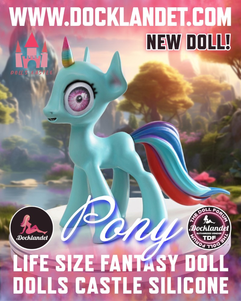 Poneys poupée sexuelle (Dolls Castle 46 cm en silicone)