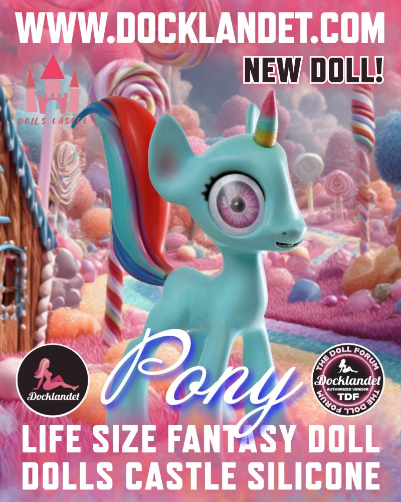 Poneys poupée sexuelle (Dolls Castle 46 cm en silicone)