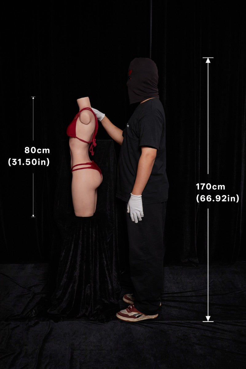 Petit torse poupée sexuelle (Climax Doll ULW 80cm Une tasse en silicone)