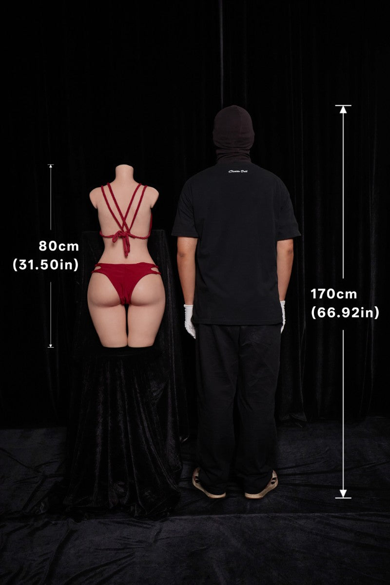 Petit torse poupée sexuelle (Climax Doll ULW 80cm Une tasse en silicone)