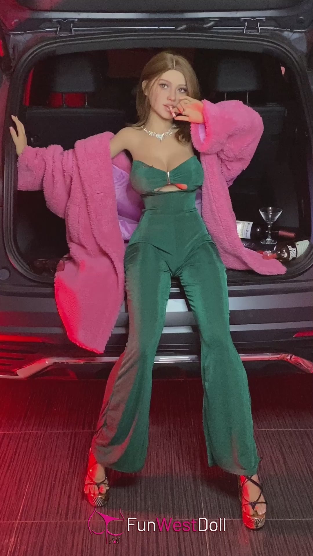 Rose poupée sexuelle (FunWest Doll Bonnet F 155 cm #043 TPE)