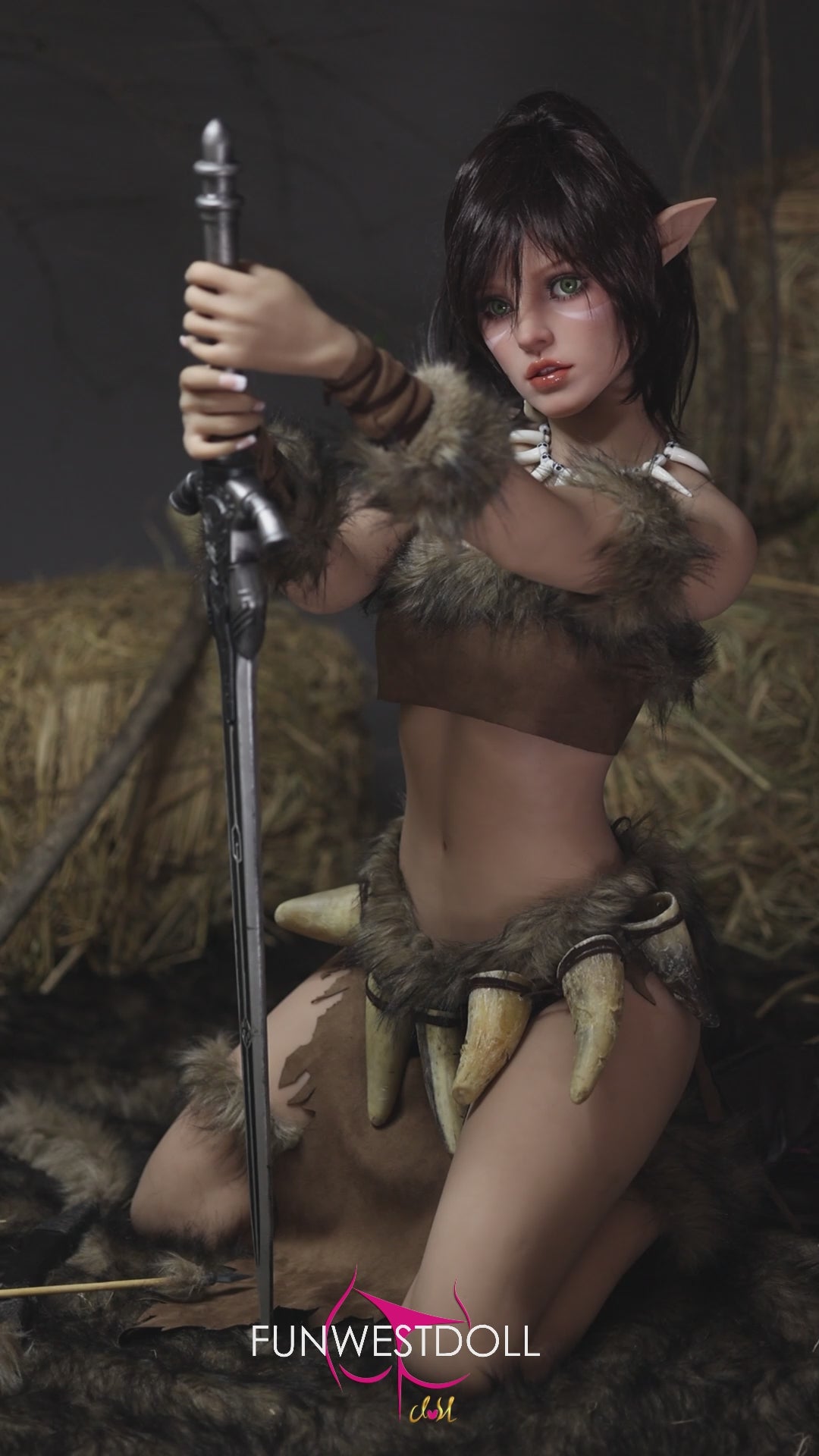 Kylie poupée sexuelle (FunWest Doll 159 cm (bonnet A #040 TPE)