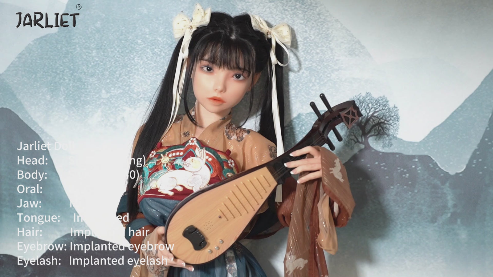 Qing2 poupée sexuelle (Jarliet 140 cm C-Cup Silicone)