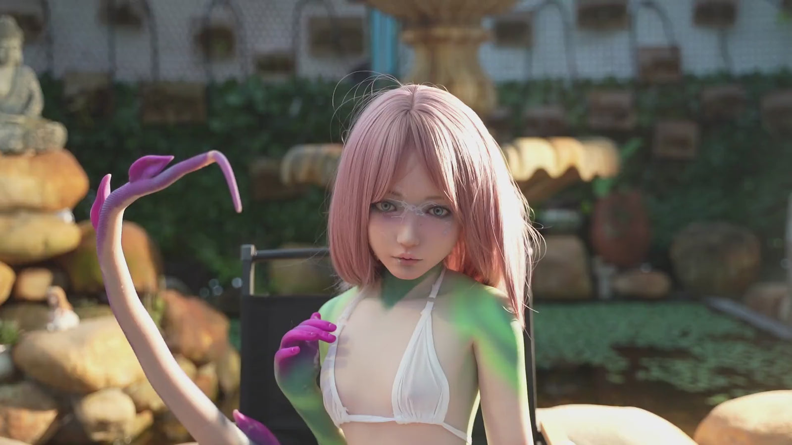 Ruoxi poupée sexuelle (Dolls Castle 132cm Bonnet A #S16 Silicone)