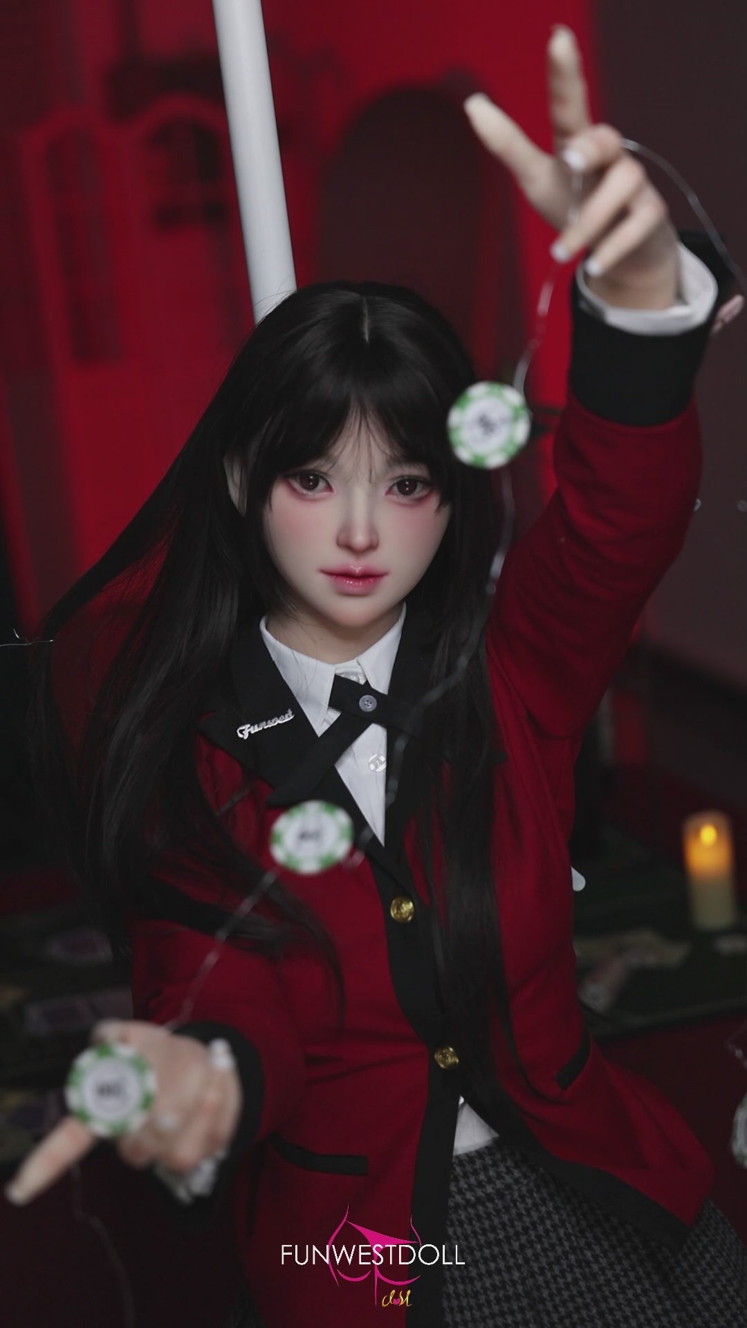 Yumeko Jabami poupée sexuelle (FunWest Doll 159cm Bonnet A #038S Silicone)