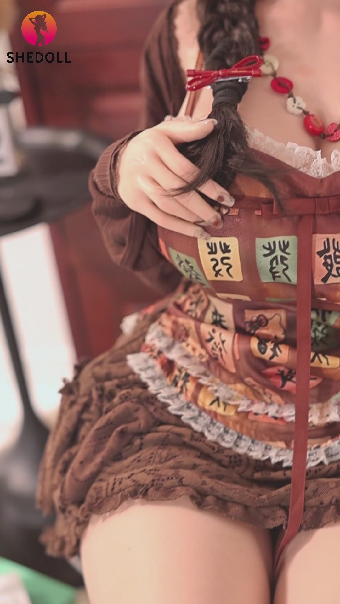 Aileen poupée sexuelle (SHEDOLL Bonnet G 145 cm #SH215 Silicone)