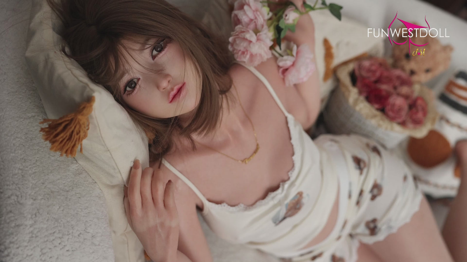 Amy poupée sexuelle (FunWest Doll 159cm Bonnet A #041S Silicone)