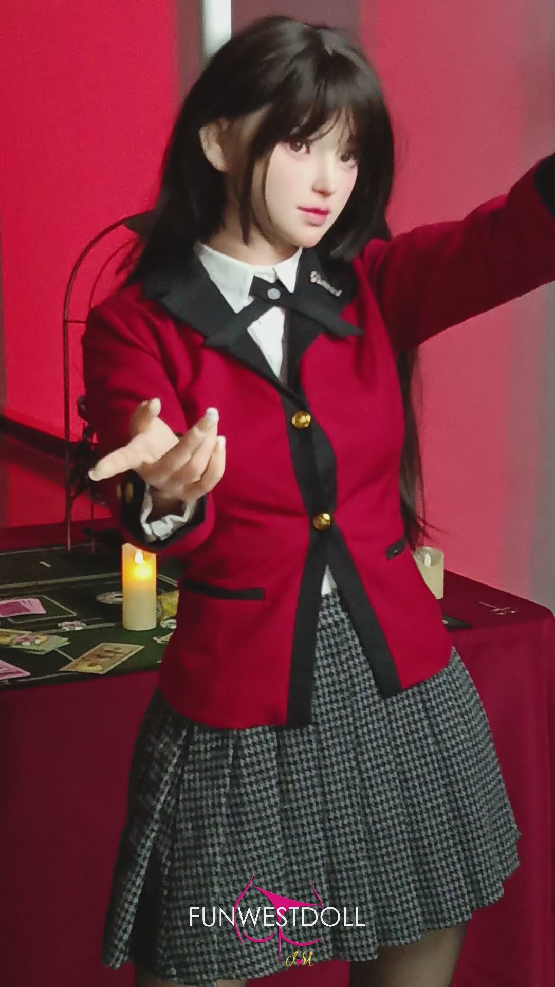 Yumeko Jabami poupée sexuelle (FunWest Doll 159cm Bonnet A #038S Silicone)