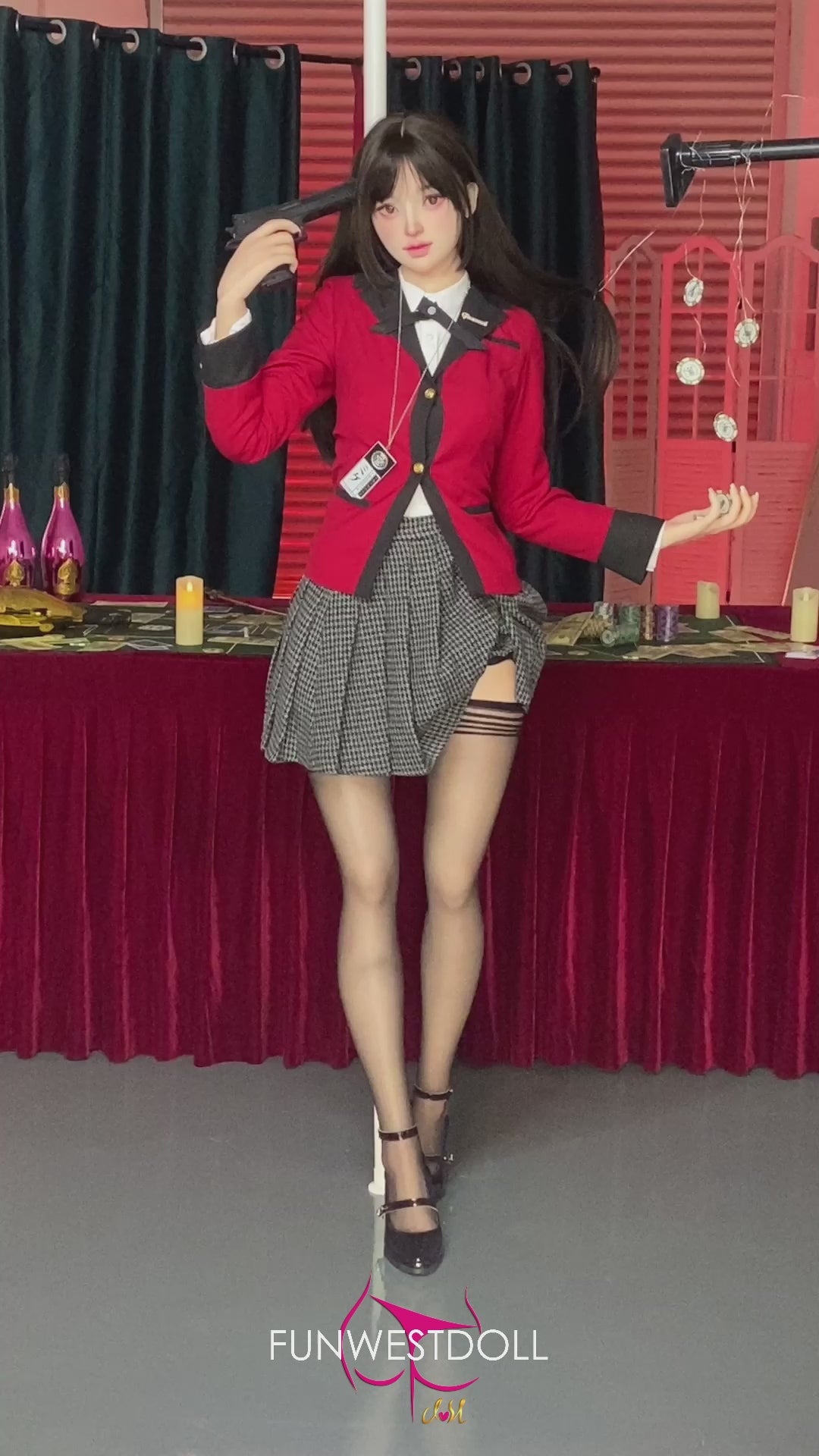 Yumeko Jabami poupée sexuelle (FunWest Doll 159cm Bonnet A #038S Silicone)