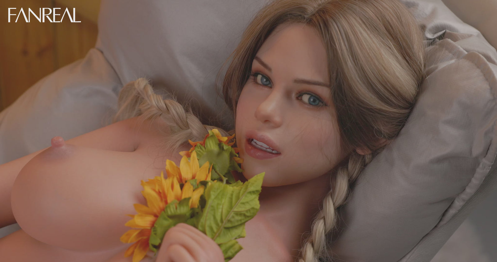 Torse de Carlee poupée sexuelle (FanReal Doll 109 cm F-cup Silicone)