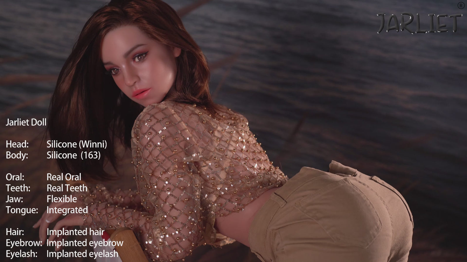 Winnie poupée sexuelle (Jarliet 152 cm (coupe D en silicone)