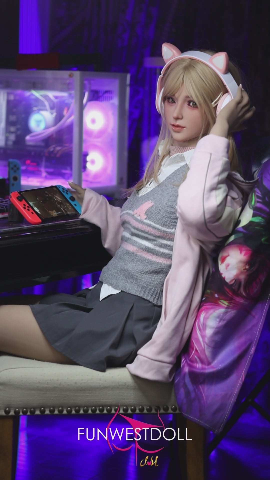 Alice poupée sexuelle (FunWest Doll 159cm Bonnet A #038 TPE)