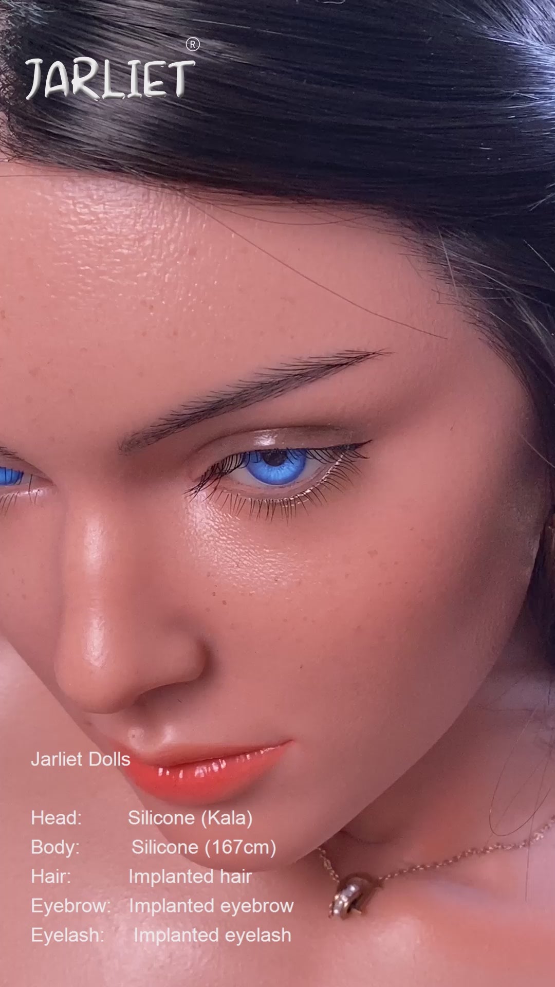 Chauve poupée sexuelle (Jarliet 167 cm (bonnet B en silicone)