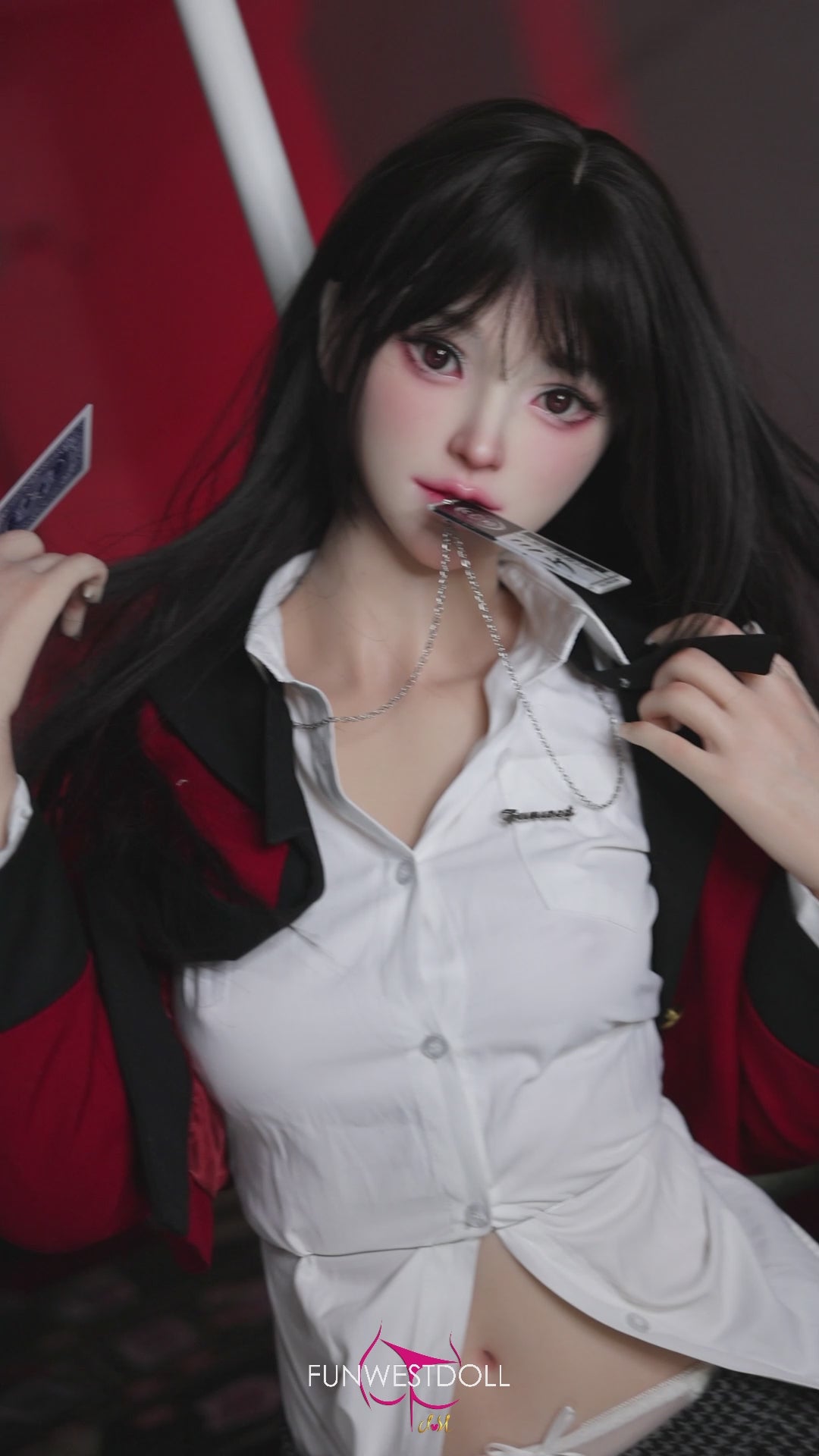 Yumeko Jabami poupée sexuelle (FunWest Doll 159cm Bonnet A #038S Silicone)