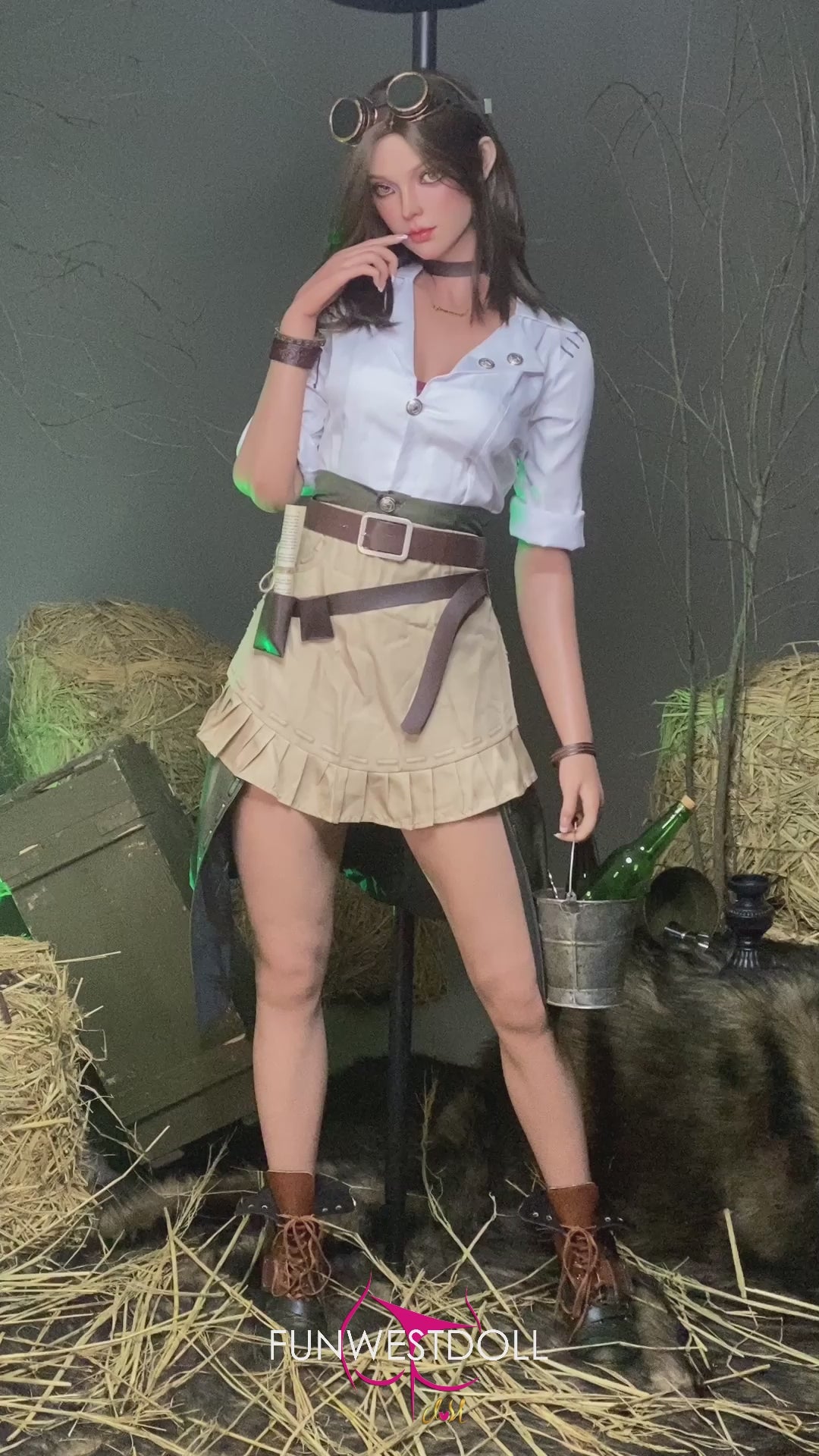 Lexie poupée sexuelle (FunWest Doll Bonnet D 168 cm #026S RST Silicone)