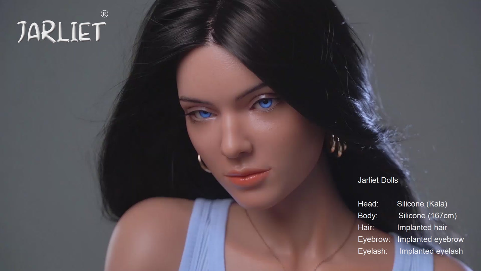 Chauve poupée sexuelle (Jarliet 167 cm (bonnet B en silicone)