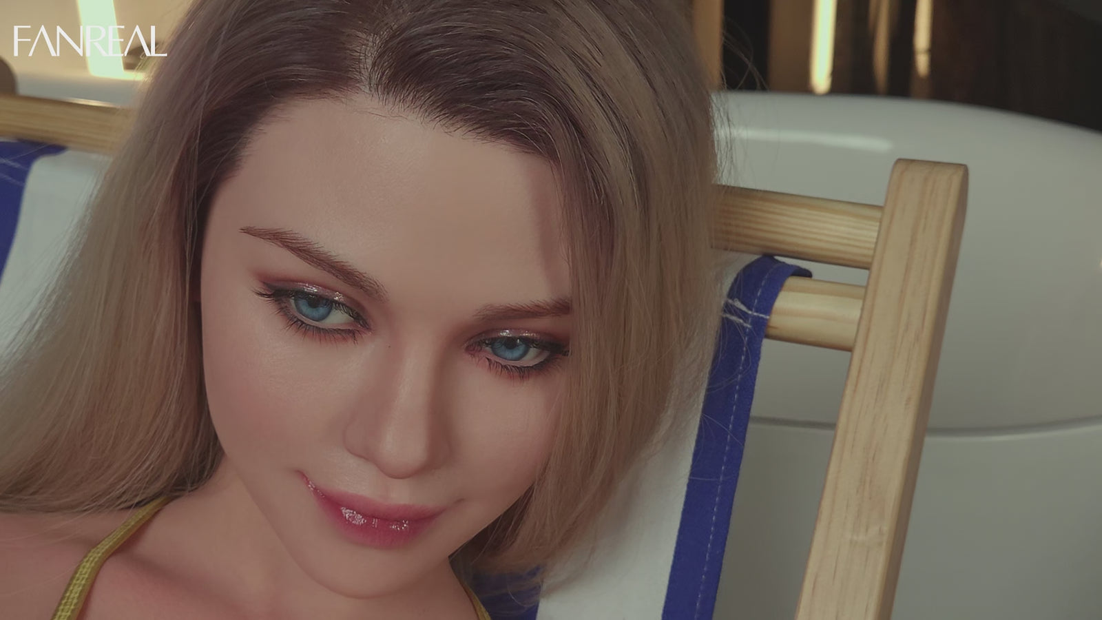 Maria Torse poupée sexuelle (FanReal Doll Bonnet F de 111 cm RST Silicone)