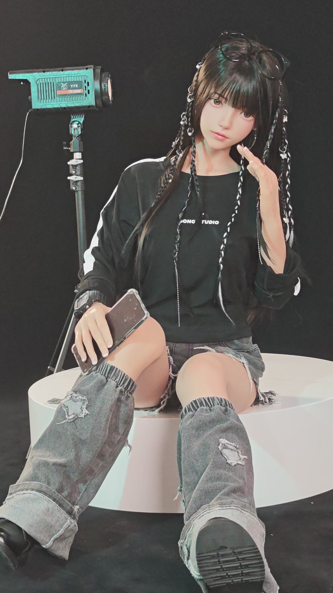 Xiaolu poupée sexuelle (FUDoll 150 cm bonnet B en silicone)