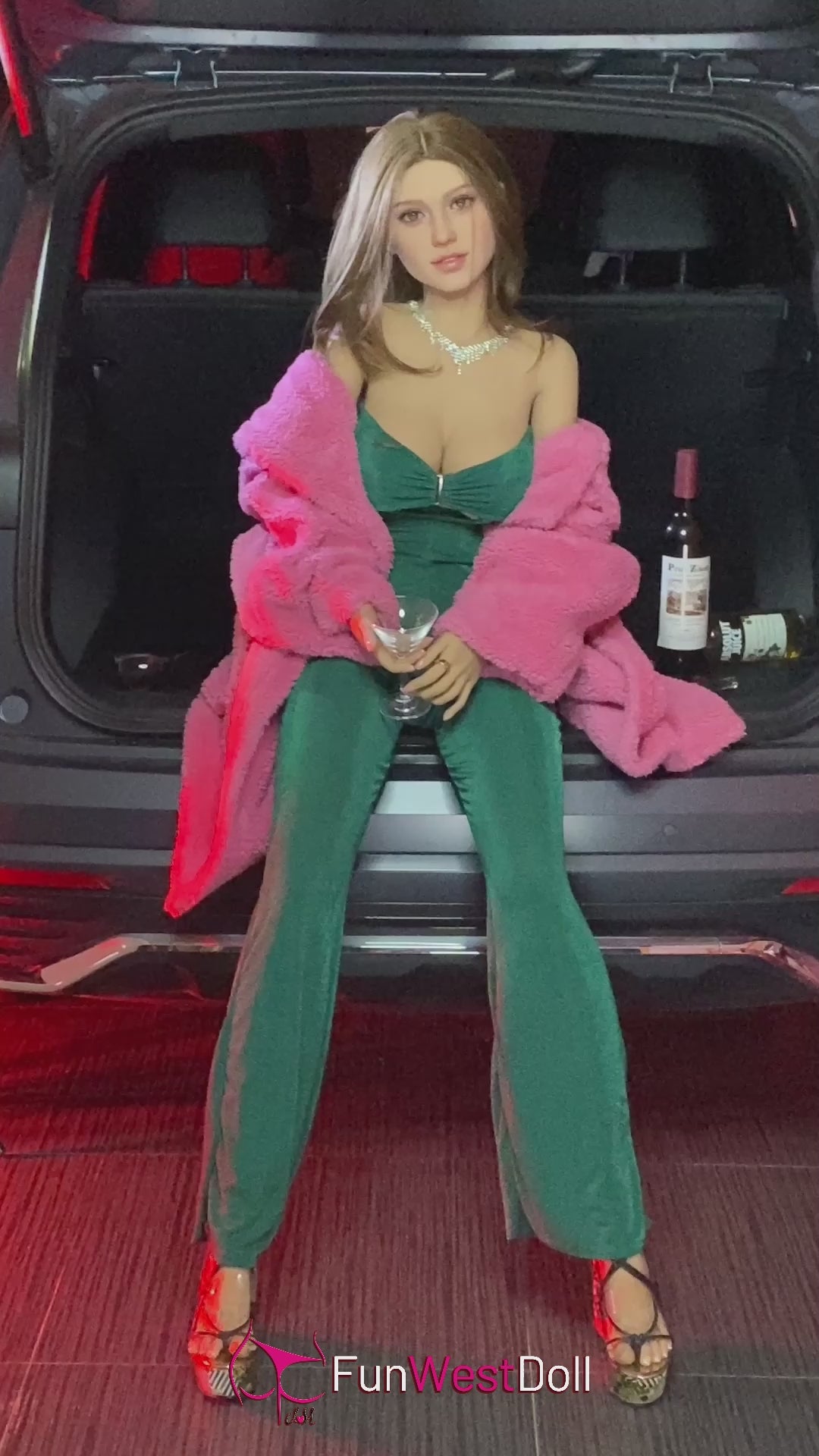 Rose poupée sexuelle (FunWest Doll Bonnet F 155 cm #043 TPE)