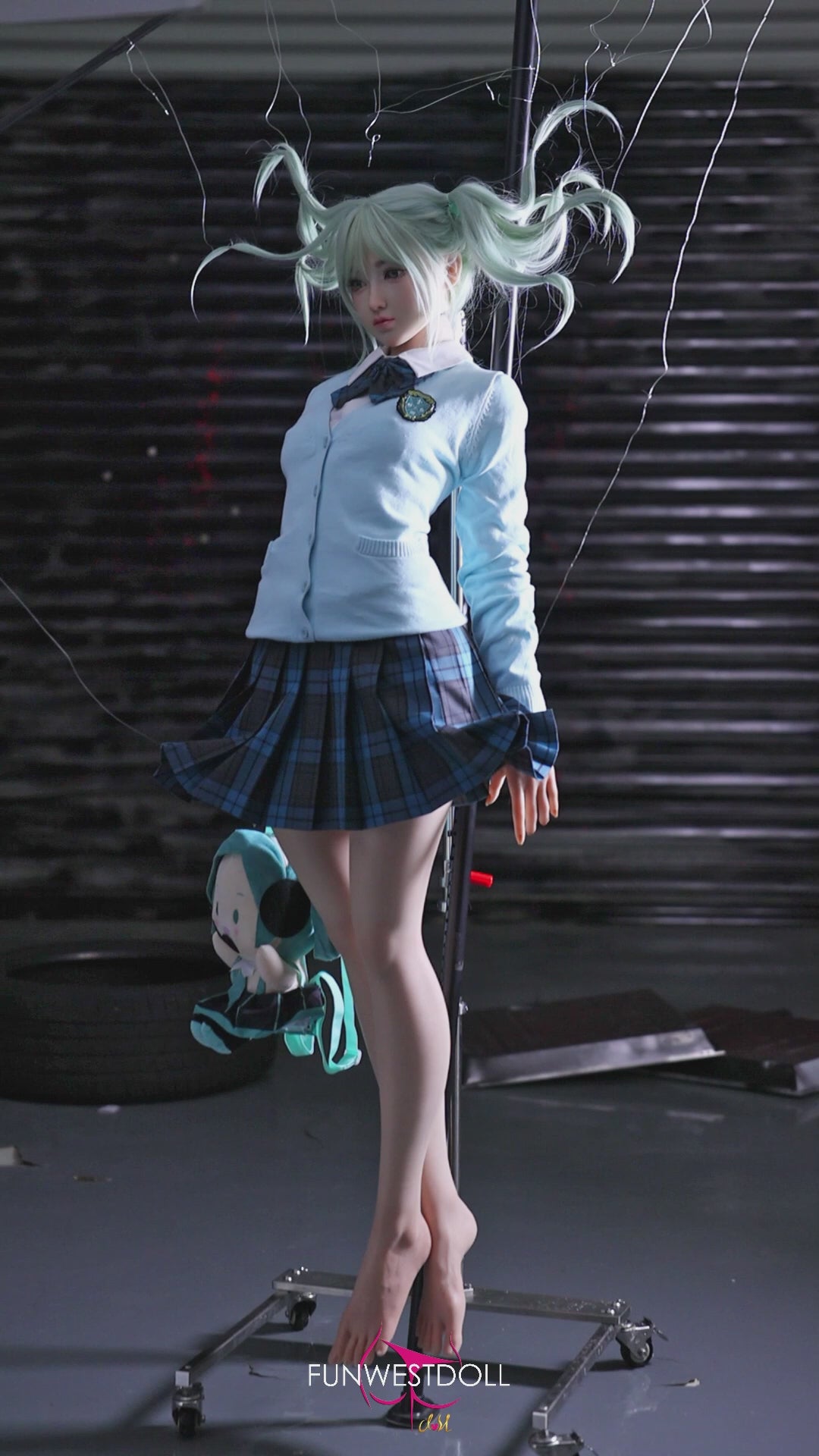 Hatsune Miko poupée sexuelle (FunWest Doll 159cm Bonnet A #041S Silicone)