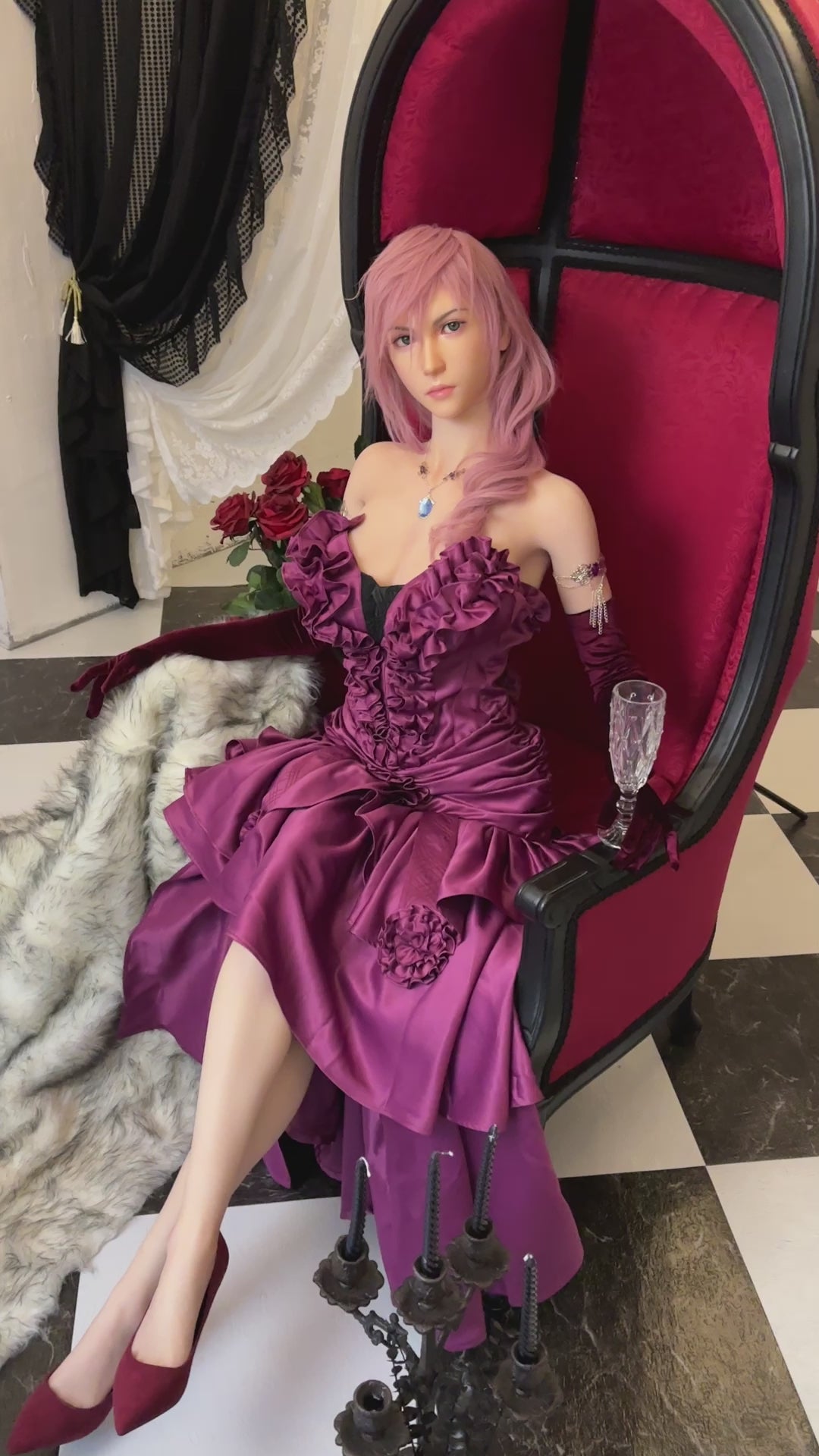 Lightning poupée sexuelle (Game Lady 171cm G-Cup No.19 Silicone)