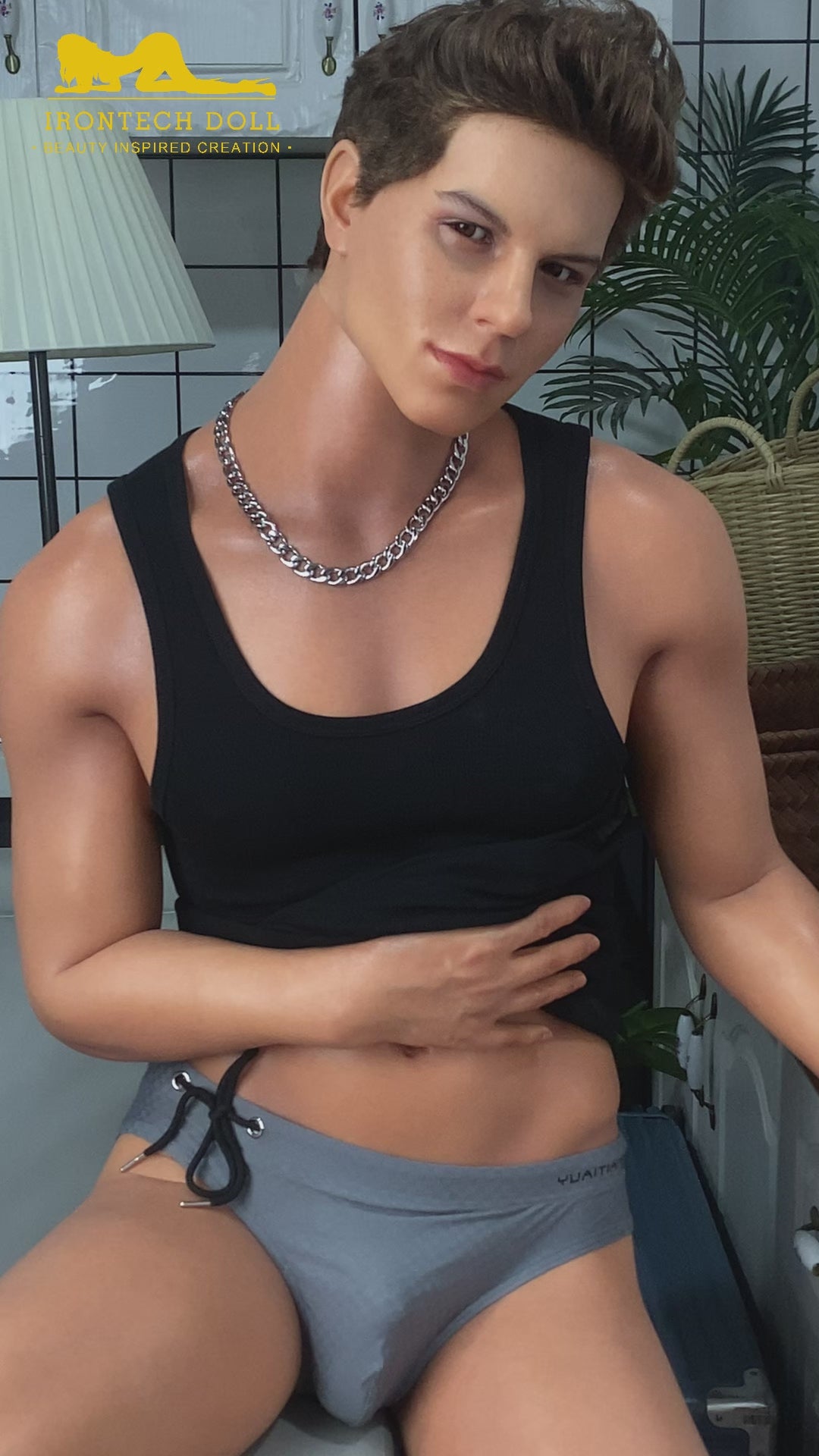 Drake von Pornstar poupée sexuelle (Irontech Doll 175 cm en silicone)