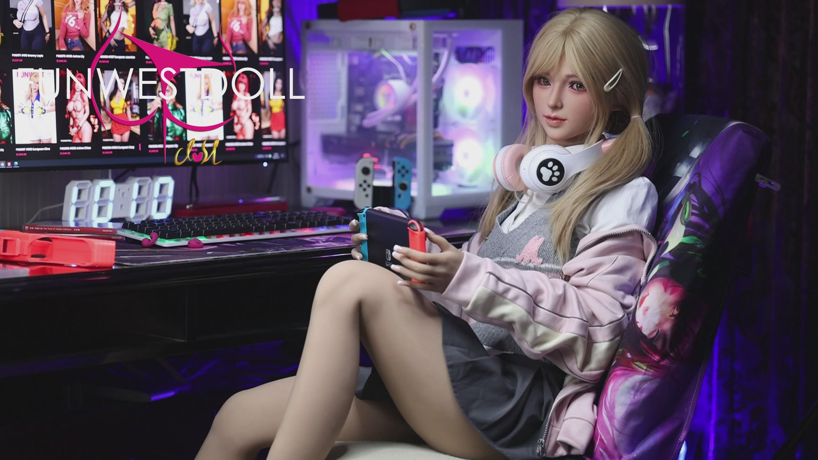 Alice poupée sexuelle (FunWest Doll 159cm Bonnet A #038 TPE)