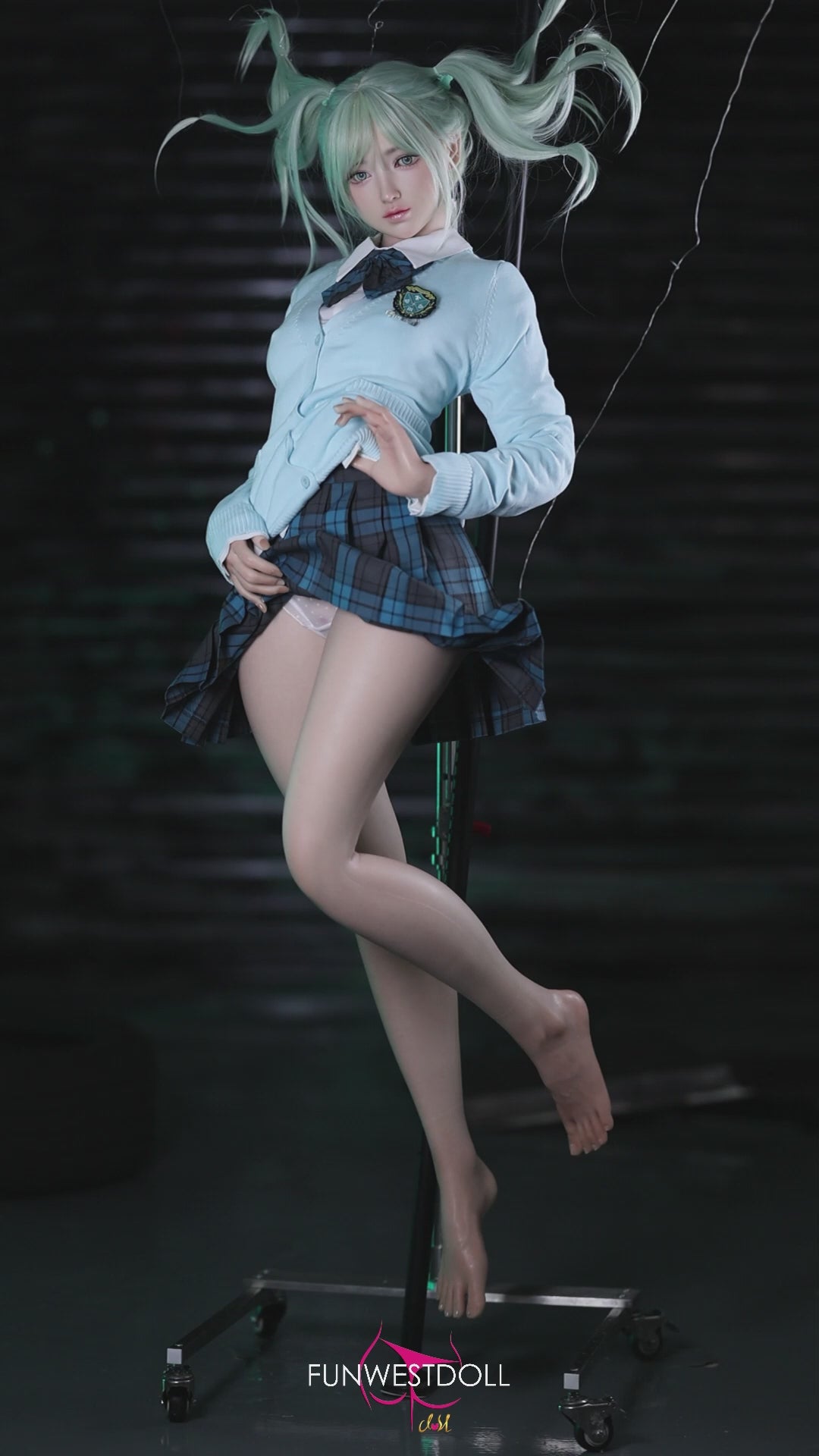 Hatsune Miko poupée sexuelle (FunWest Doll 159cm Bonnet A #041S Silicone)