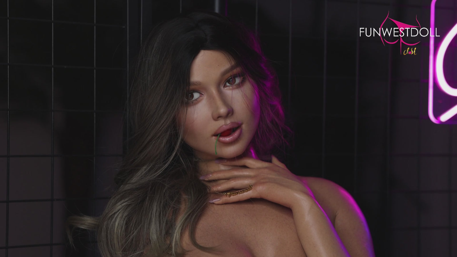 Rose poupée sexuelle (FunWest Doll Bonnet D 168 cm #043SJ RST Silicone)