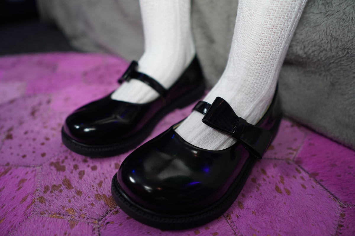 Chaussures pour poupée sexuelle (noir, vernis)