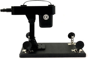 Machine de sexe compacte et puissante avec un angle réglable (avec des bouchons d'aspiration)