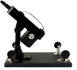 Machine de sexe compacte et puissante avec un angle réglable (avec des bouchons d'aspiration)