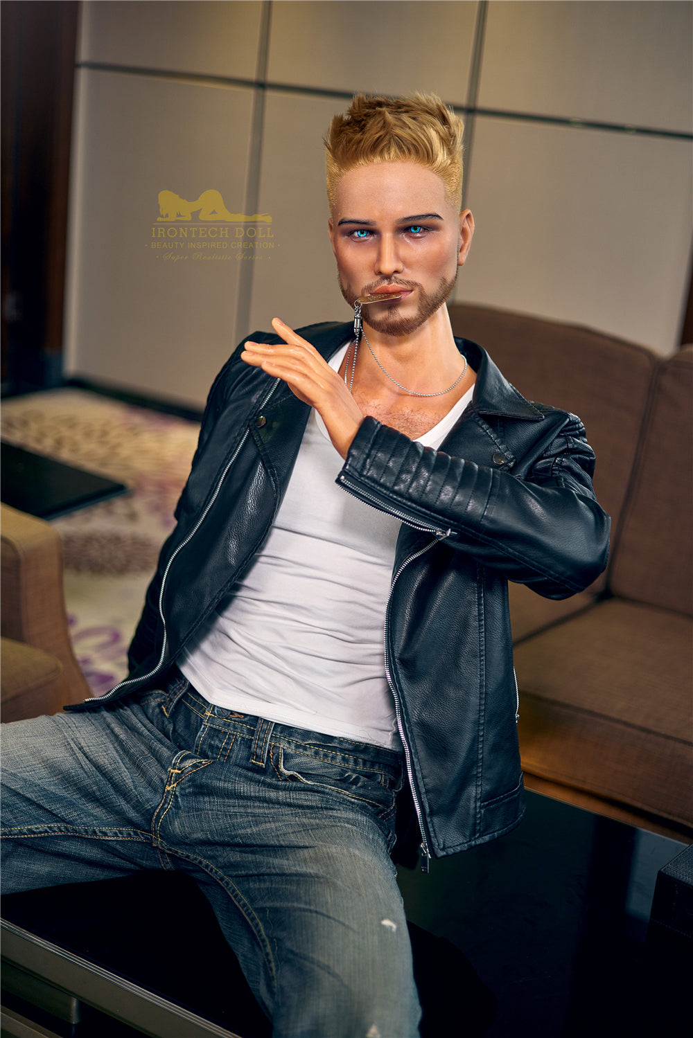 Mâle de Kevin poupée sexuelle (Irontech Doll 176cm M1 Silicone)