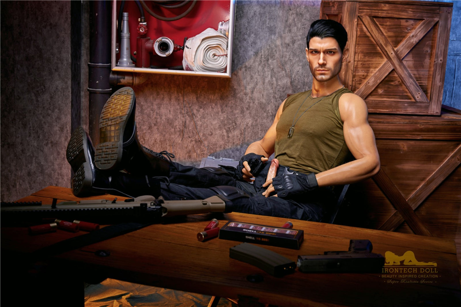 Thomas mâle poupée sexuelle (Irontech Doll 176cm m5 silicone)