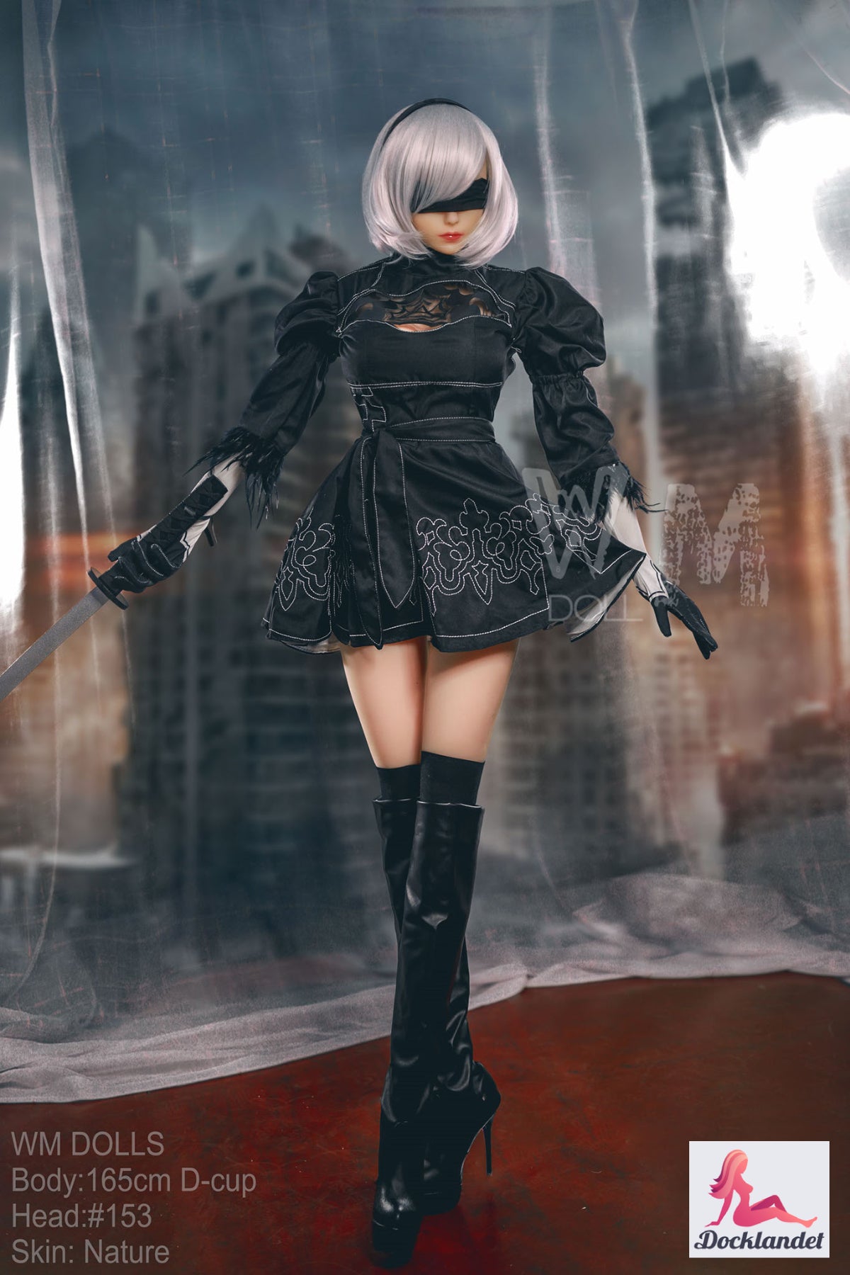 Yorha 2b poupée sexuelle (WM-Doll 165cm D-Kupa # 153 TPE)