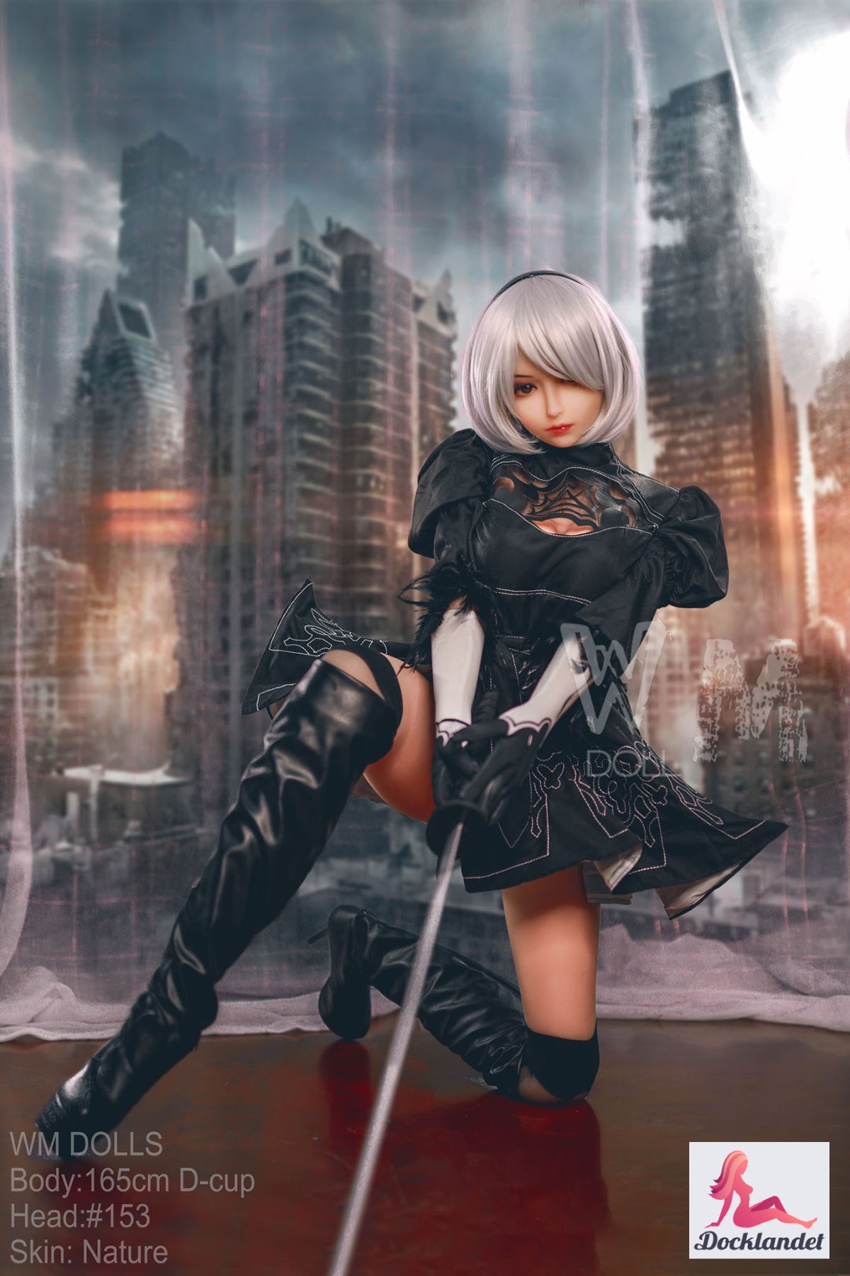Yorha 2b poupée sexuelle (WM-Doll 165cm D-Kupa # 153 TPE)