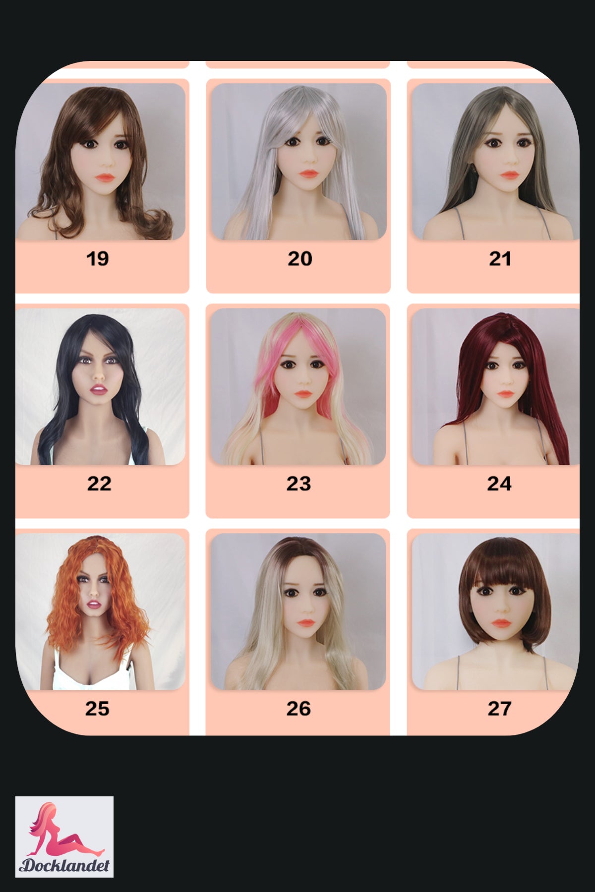 Perruque (choisissez entre 94 différents)